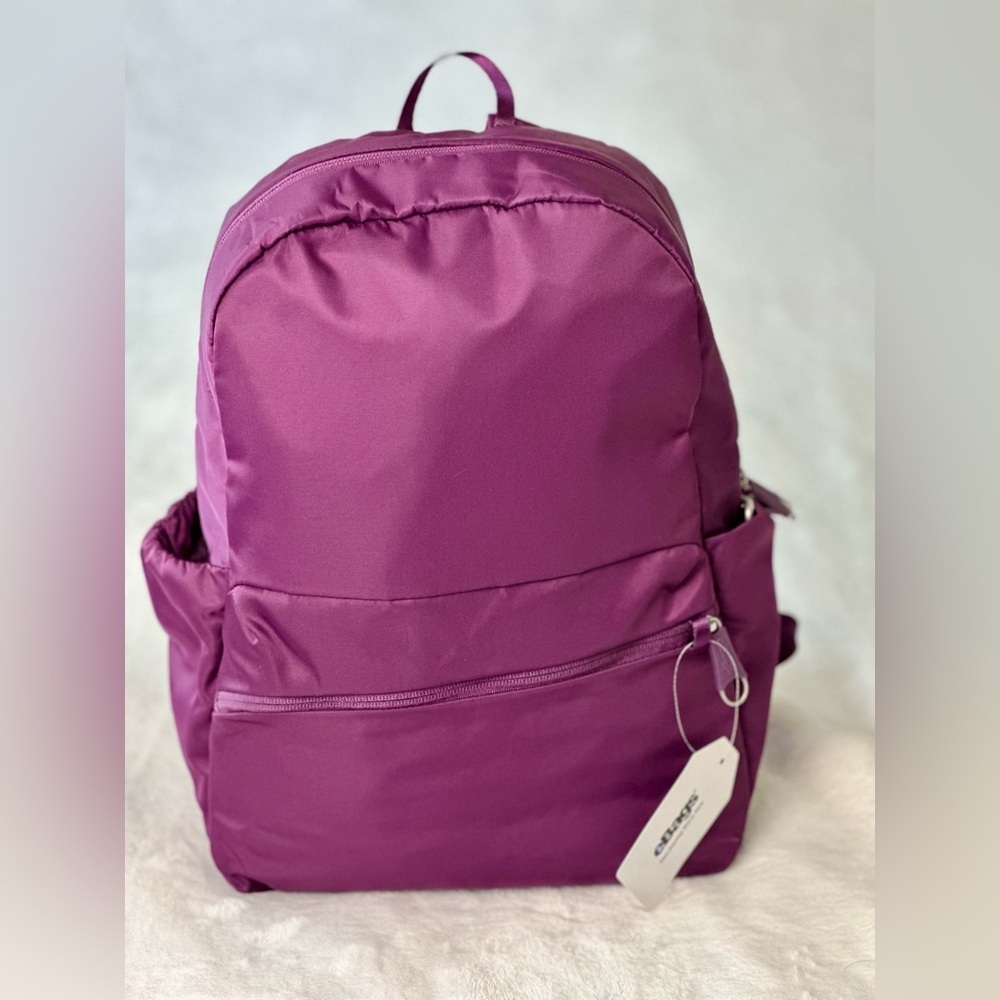 Purple Pacsafe Backpack RFID - ebags NEW WITHOUT TAGS (tag lost during storage ) - Picture 2 of 14